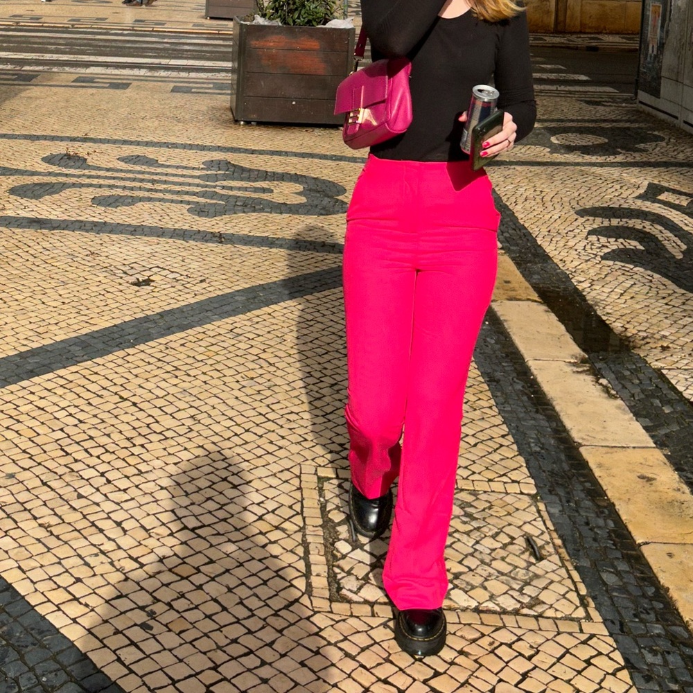 Vibrant Pink Trousers